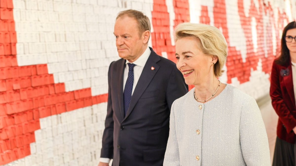 Donald Tusk a Ursula von der Layenová