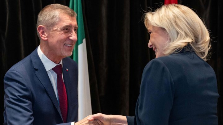 Andrej Babiš (hnutí ANO) a Marine Le Penová