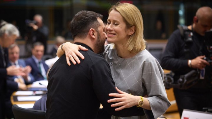 Volodymyr Zelenskyj a Kaja Kallasová na summitu EU. (6. března 2025).