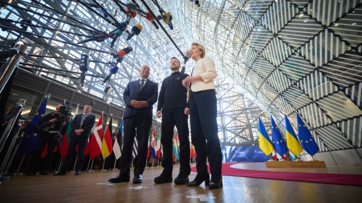 Volodymyr Zelenskyj na summitu EU. (6. března 2025).