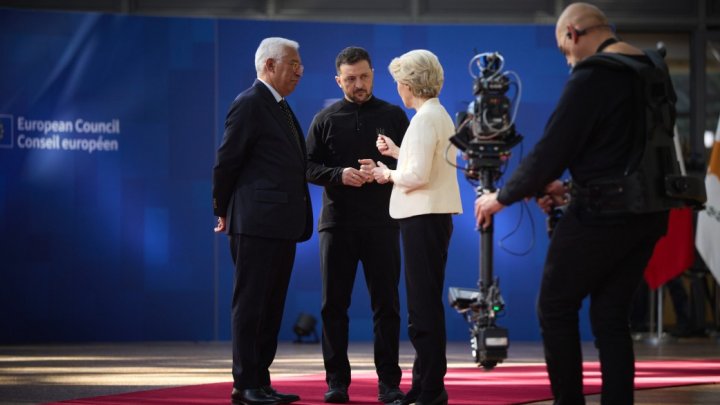 Volodymyr Zelenskyj na summitu EU. (6. března 2025).