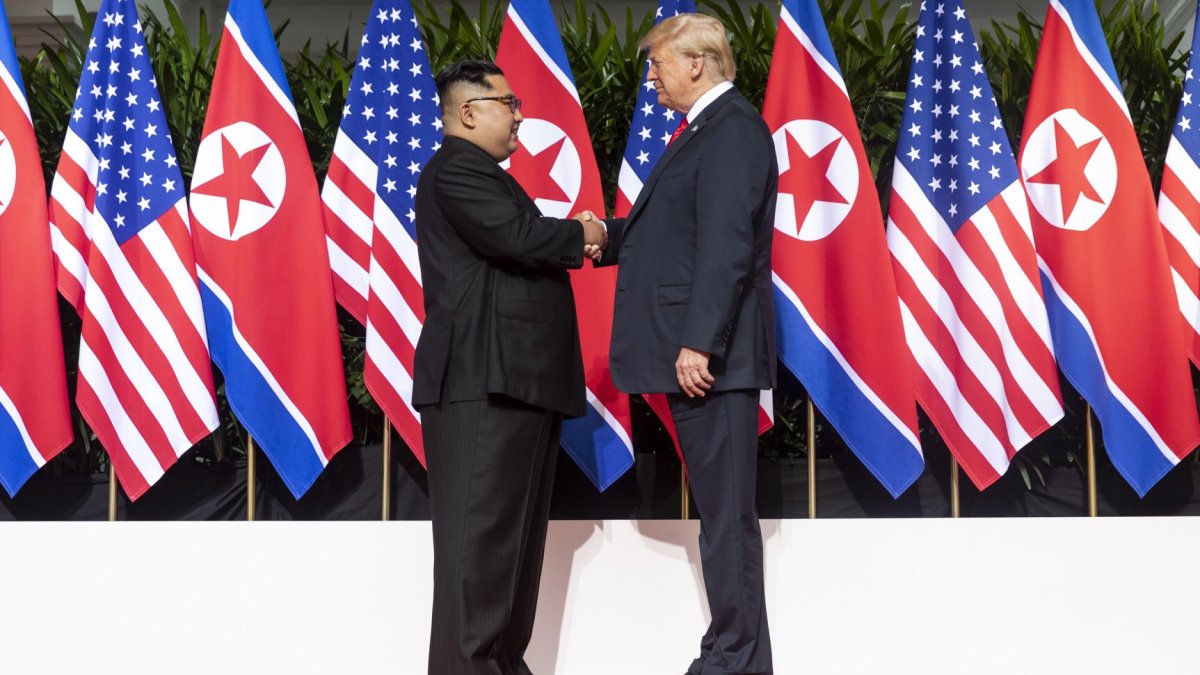 Kim Čong-un a Donald Trump