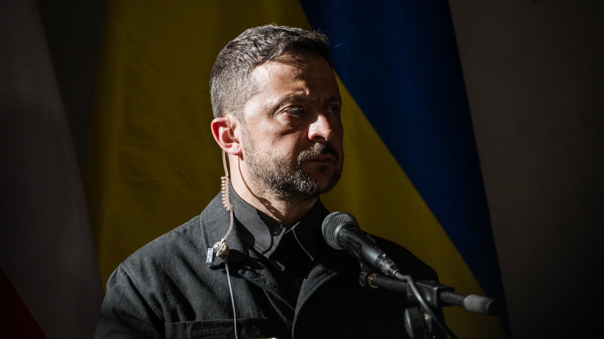 Volodymyr Zelenskyj na tiskové konferenci