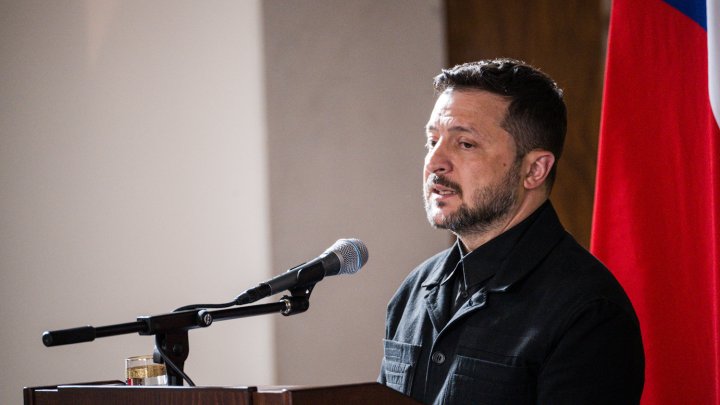 Volodymyr Zelenskyj na tiskové konferenci