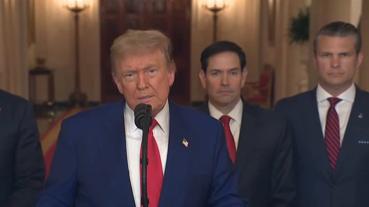 Prezident Trump promlouvá k národu po americkém bombardování íránských jaderných zařízení