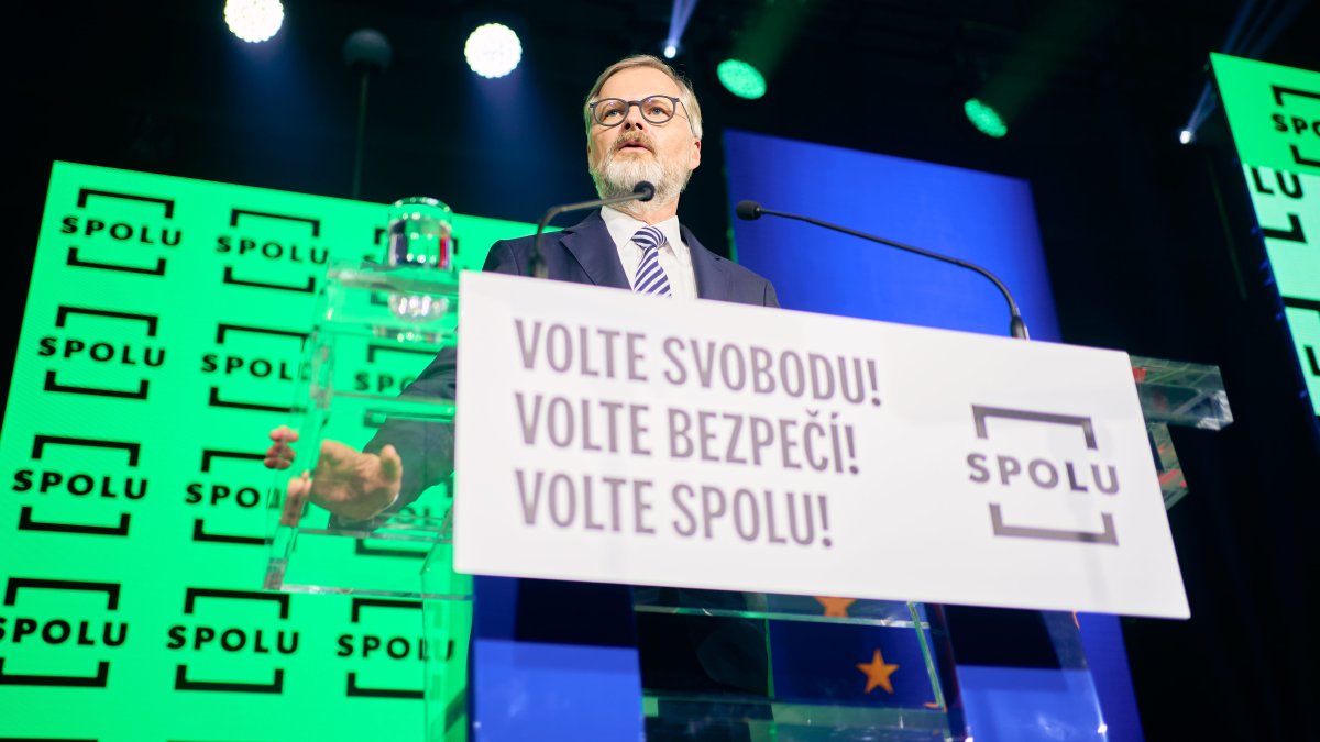 Petr Fiala na zahájení poslední fáze kampaně koalice SPOLU