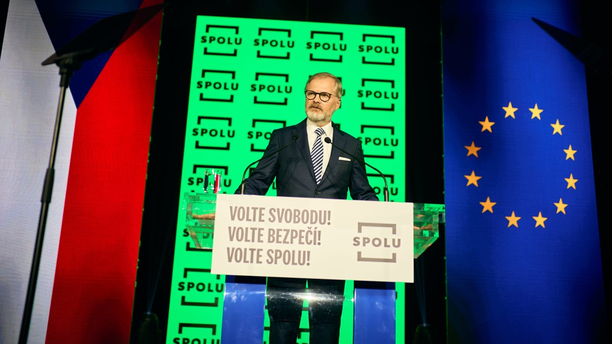 Petr Fiala na zahájení poslední fáze kampaně koalice SPOLU