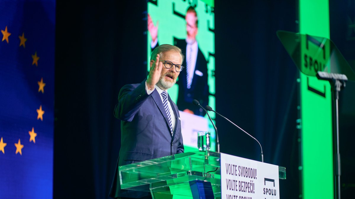 Petr Fiala na zahájení poslední fáze kampaně koalice SPOLU