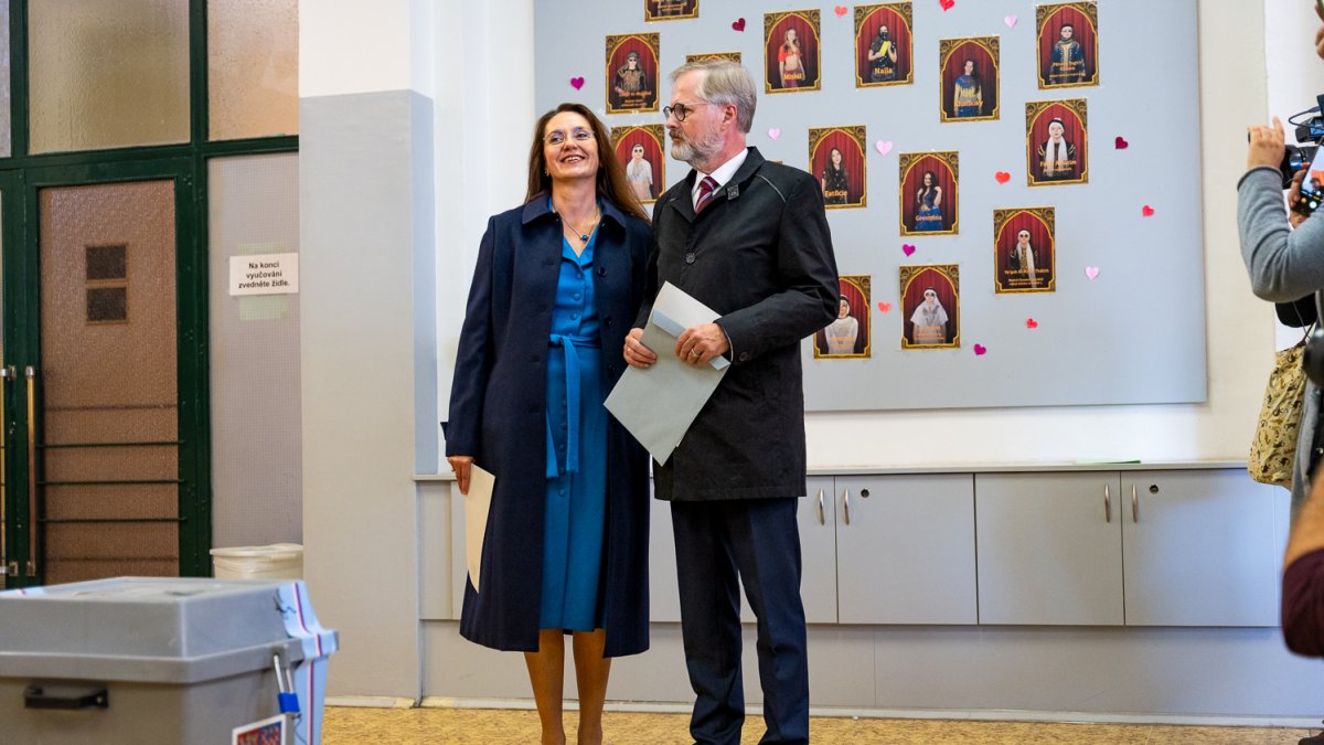 Petr Fiala odvolil v Brně. (3.10.2025)