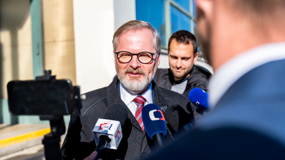 Petr Fiala odvolil v Brně. (3.10.2025)