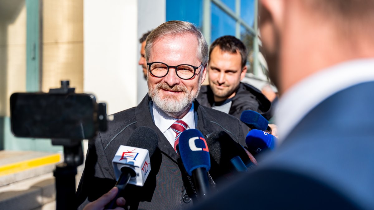 Petr Fiala odvolil v Brně. (3.10.2025)