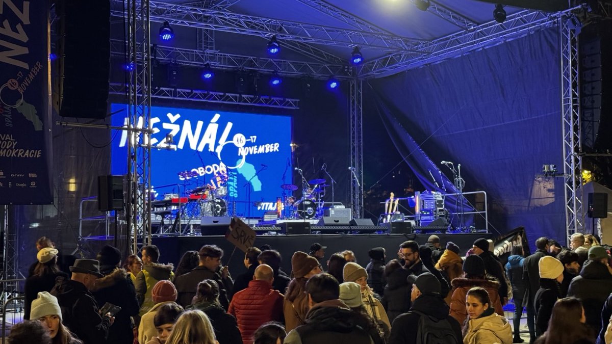 Křídové protesty v Bratislavě před oslavami 17. listopadu