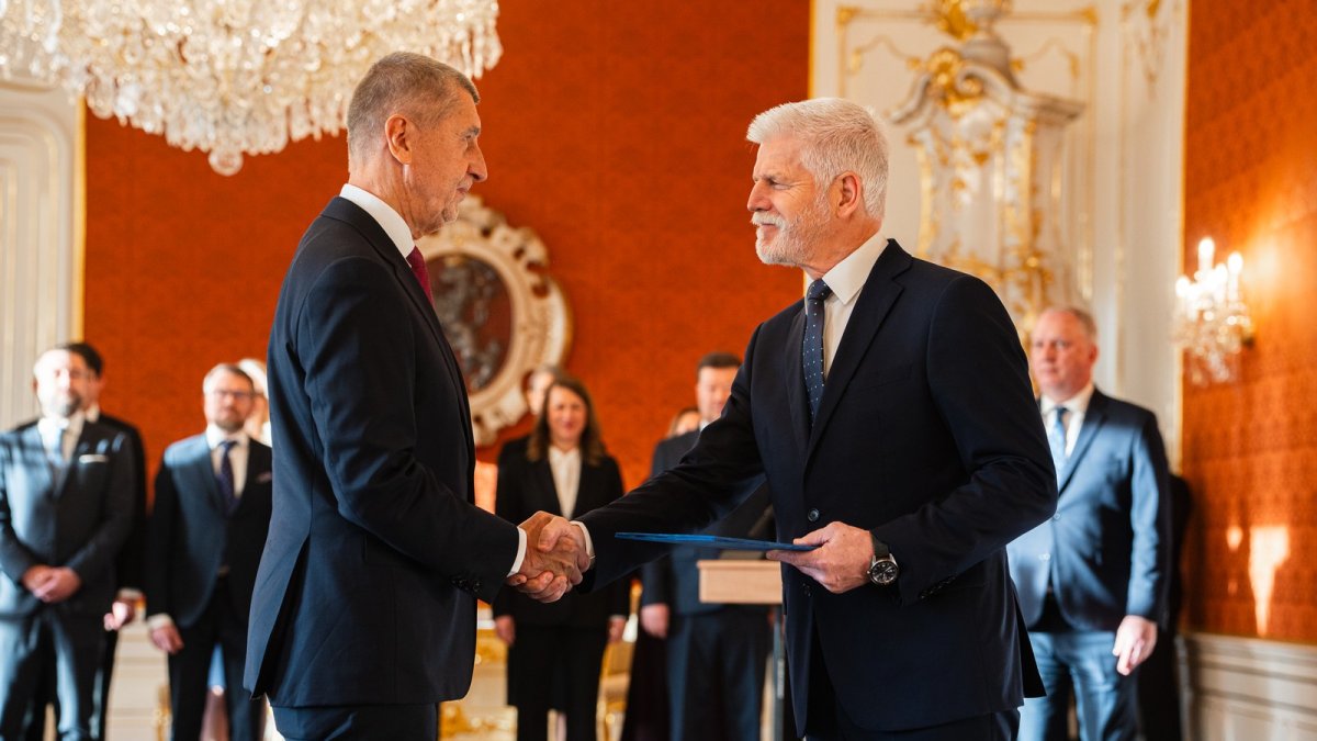 Prezident Petr Pavel jmenoval Andreje Babiše předsedou vlády (foto: Tomáš Fongus)