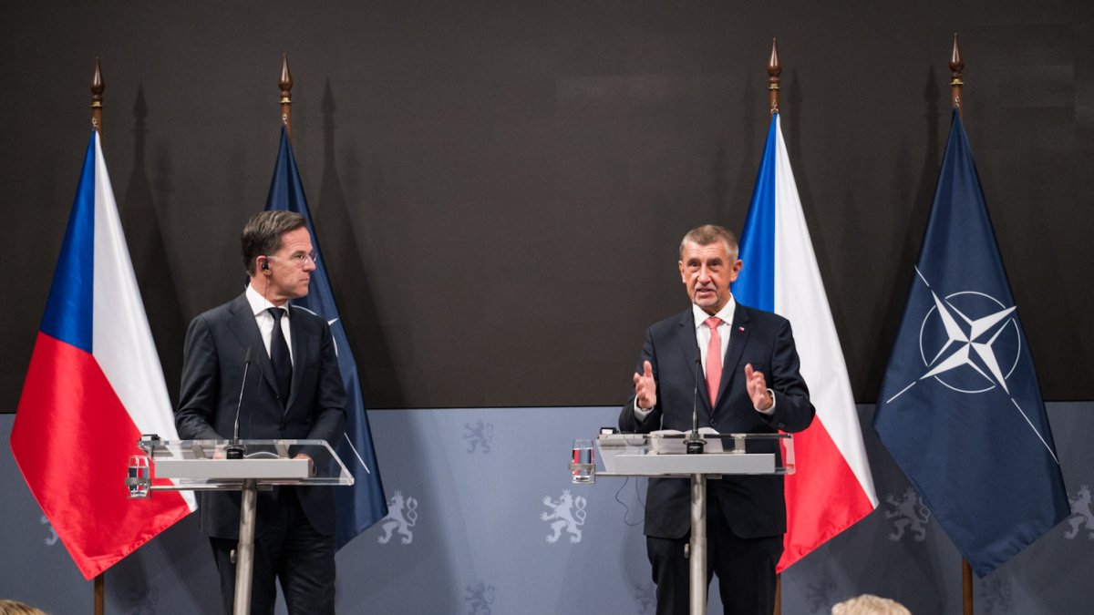 Mark Rutte a Andrej Babiš