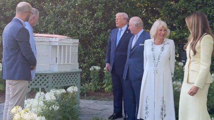 Král Karel III. a Donald Trump