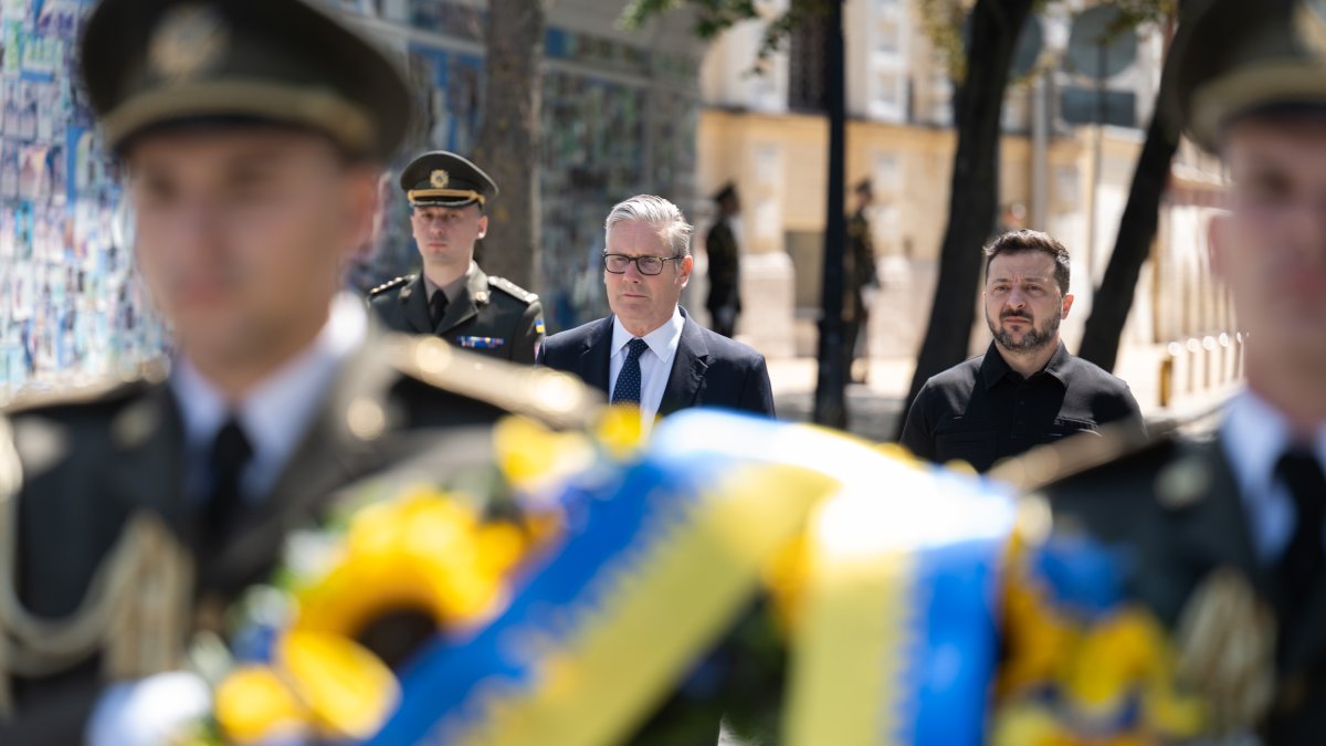 Keir Starmer na Ukrajině