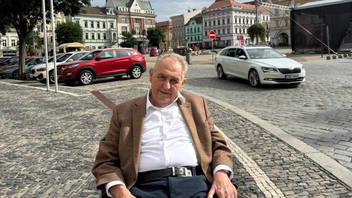 Miloš Zeman konečně zase zavítal do rodného Kolína. 
